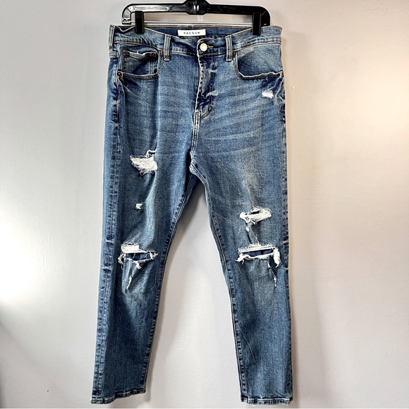 PacSun Men's Slim Taper Blue Jeans 32x30 - Picture 1 of 15